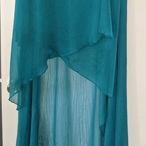 Ya. L strapless high low dress